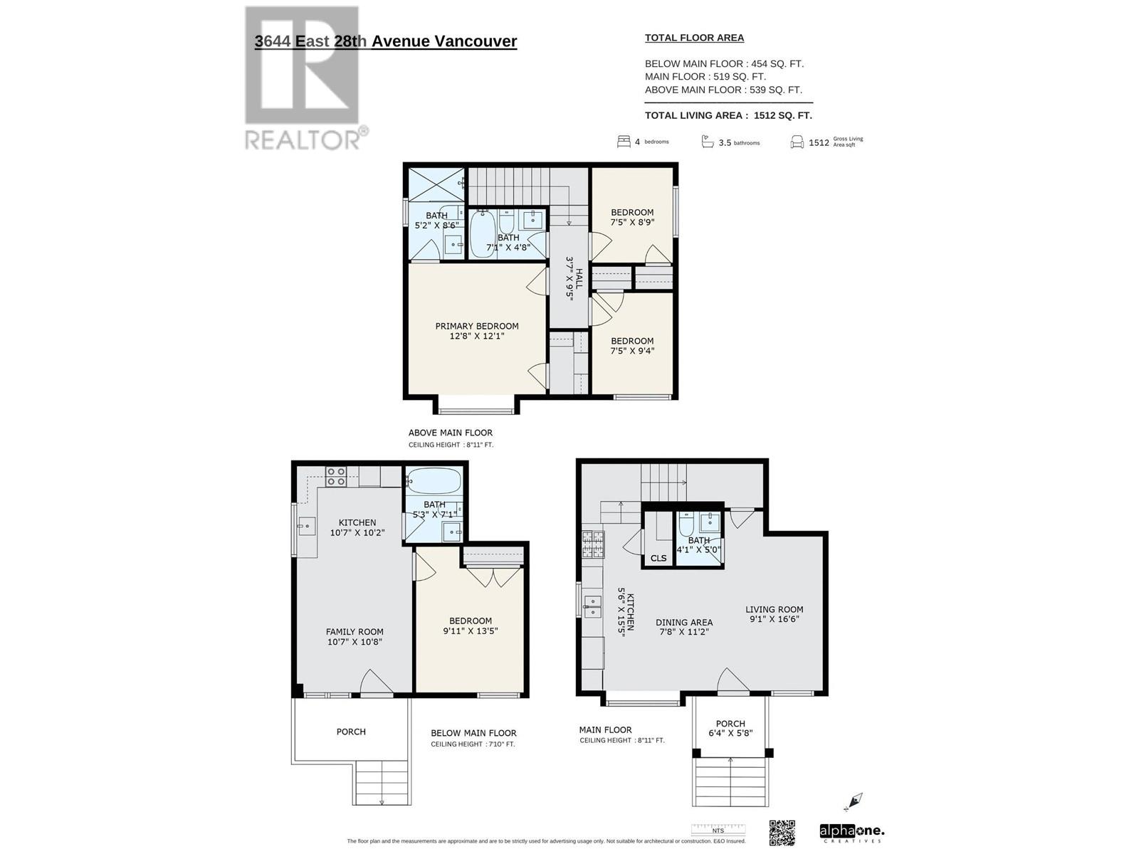 Listing Picture 27 of 27 : 1 3644 E 28TH AVENUE, Vancouver / 溫哥華 - 魯藝地產 Yvonne Lu Group - MLS Medallion Club Member