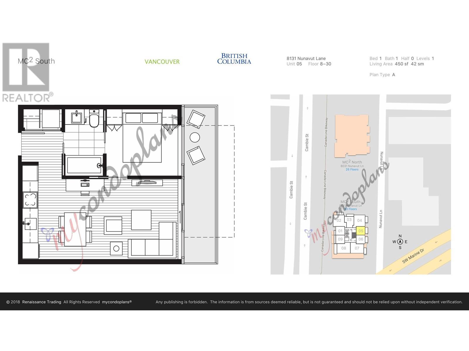 905 8131 NUNAVUT LANE, Vancouver