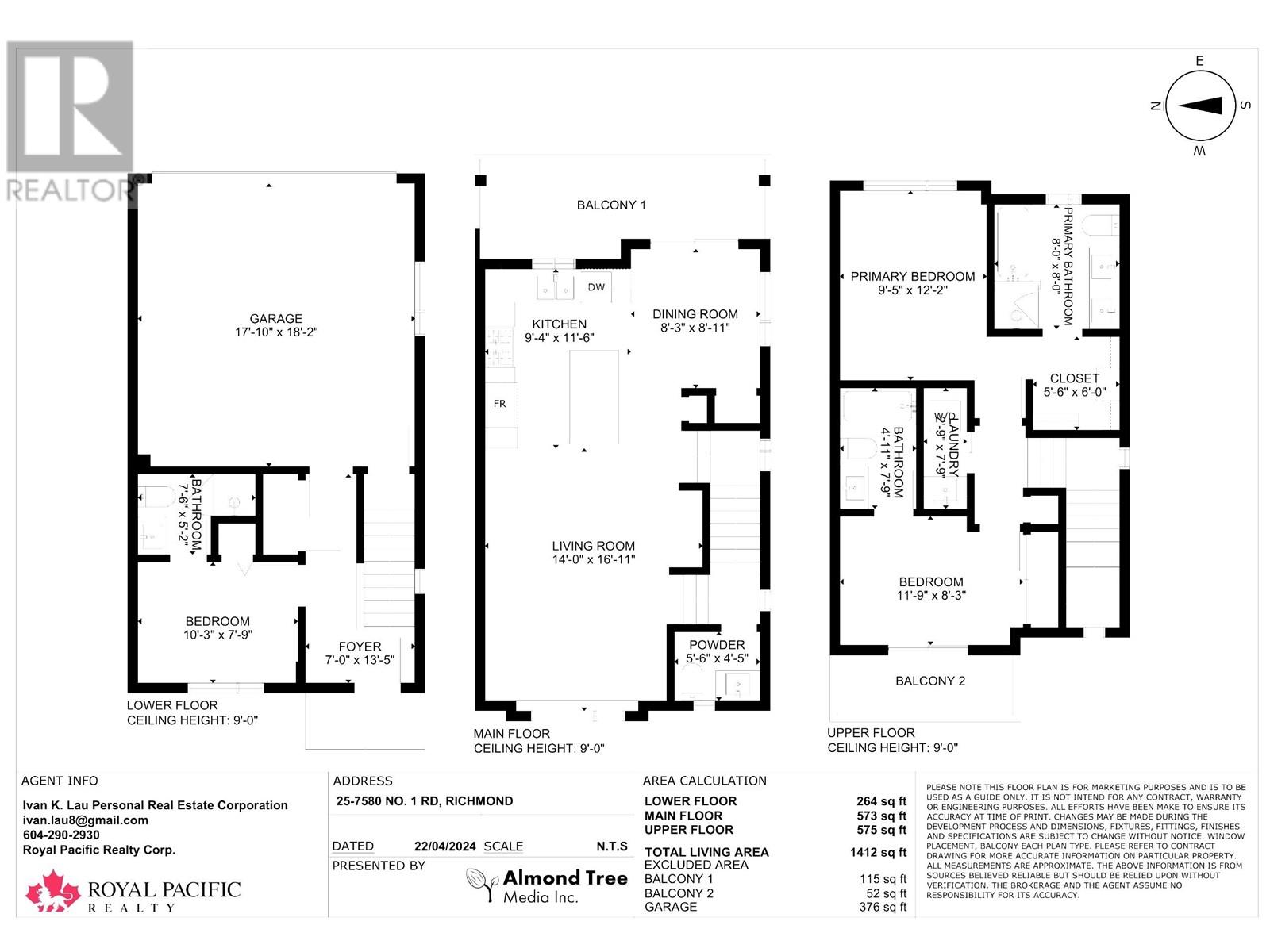 Listing Picture 30 of 30 : 25 7580 NO 1 ROAD, Richmond / 烈治文 - 魯藝地產 Yvonne Lu Group - MLS Medallion Club Member