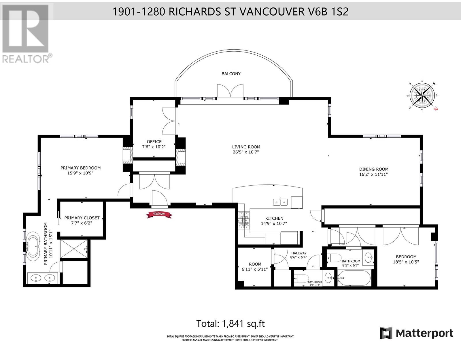 1901 1280 Richards Street, Vancouver, British Columbia  V6B 1S2 - Photo 24 - R2944629