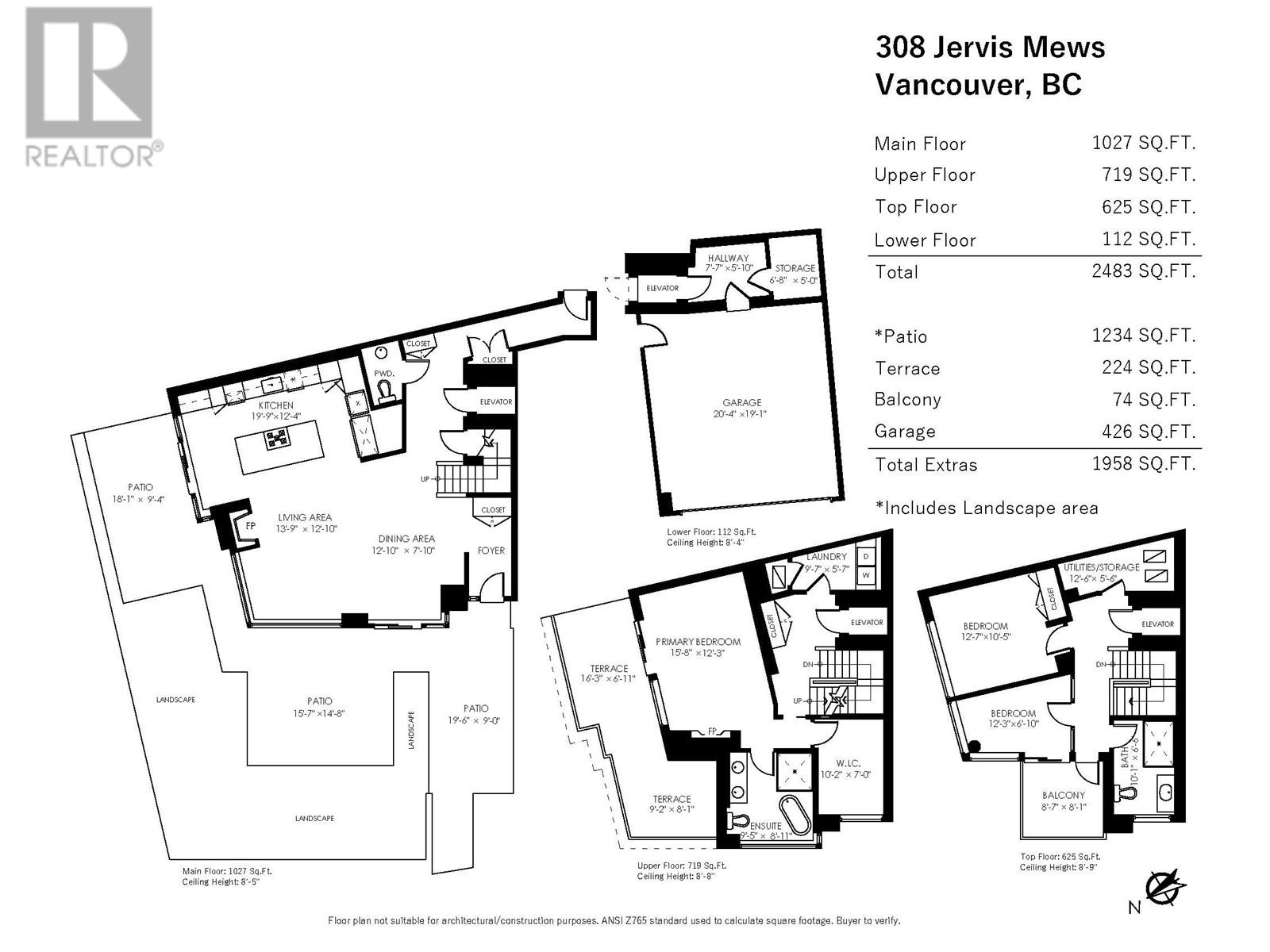 Listing Picture 40 of 40 : 308 JERVIS MEWS, Vancouver / 溫哥華 - 魯藝地產 Yvonne Lu Group - MLS Medallion Club Member