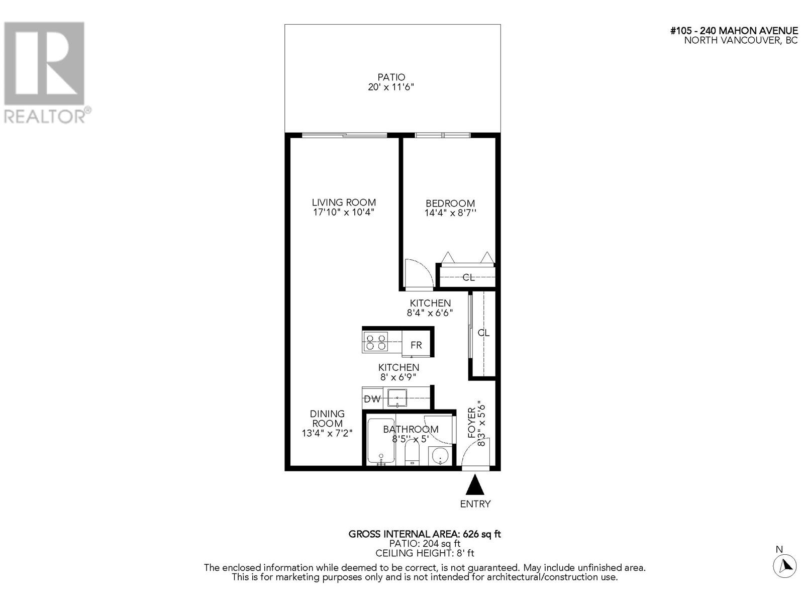 105 240 Mahon Avenue, North Vancouver, British Columbia  V7M 3H4 - Photo 2 - R2960546