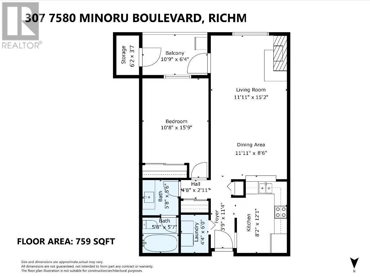 307 7580 Minoru Boulevard, Richmond, British Columbia  V6Y 1Z5 - Photo 16 - R2959212