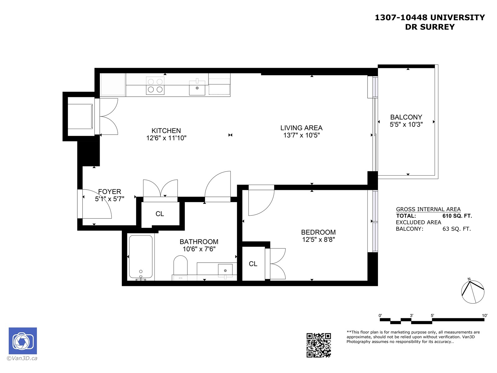 1307 10448 University Drive, Surrey, British Columbia  V3T 0S7 - Photo 40 - R2961651