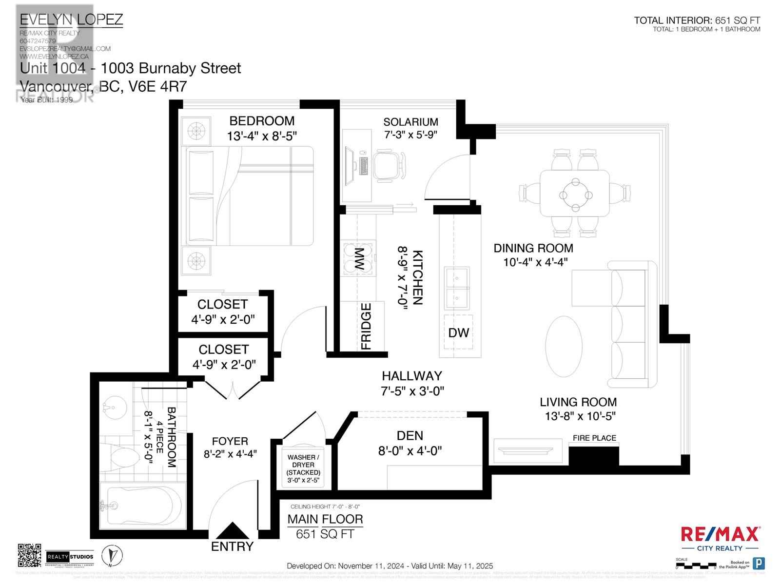Listing Picture 24 of 24 : 1004 1003 BURNABY STREET, Vancouver / 溫哥華 - 魯藝地產 Yvonne Lu Group - MLS Medallion Club Member