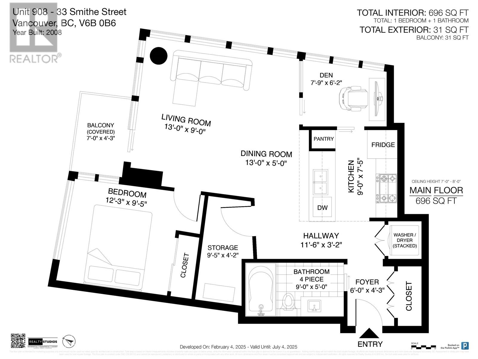 908 33 Smithe Street, Vancouver, British Columbia  V6B 0B5 - Photo 17 - R2964432