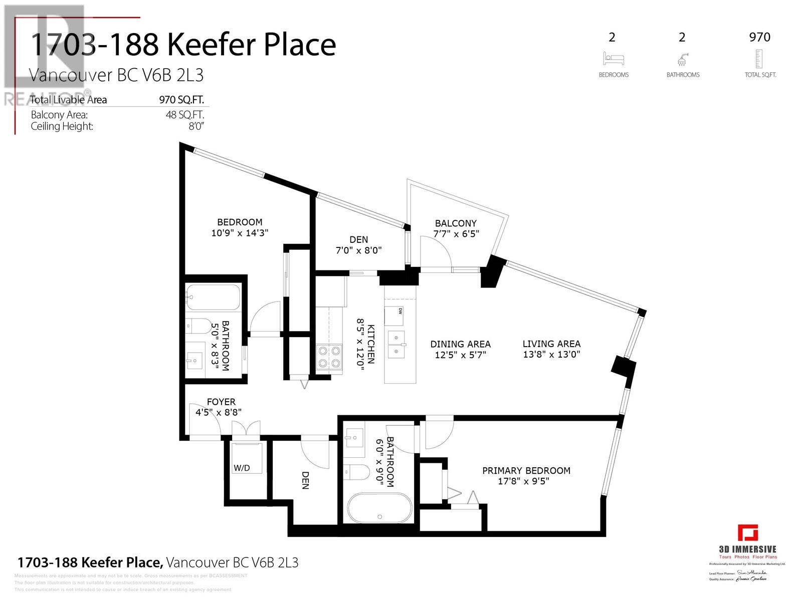 1703 188 Keefer Place, Vancouver, British Columbia  V6B 0J1 - Photo 32 - R2966210