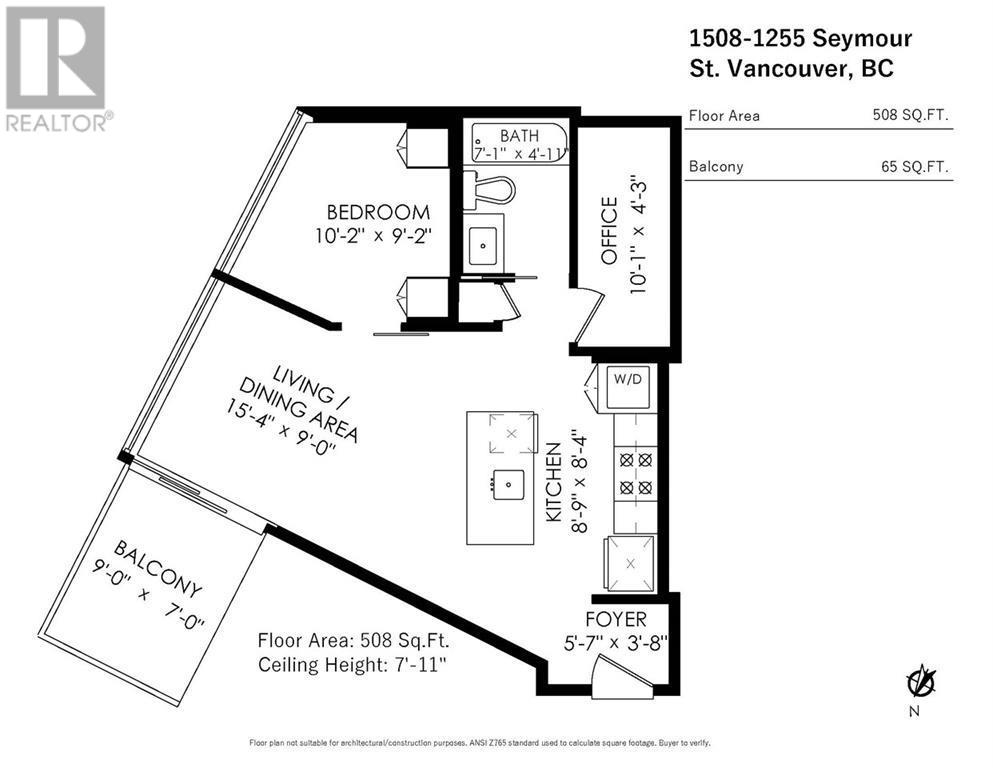 1508 1255 Seymour Street, Vancouver, British Columbia  V6B 0H1 - Photo 25 - R2966694