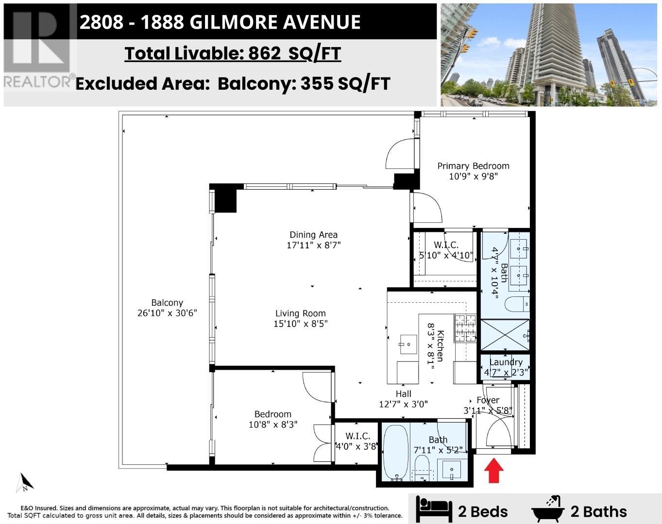 2808 1888 Gilmore Avenue, Burnaby, British Columbia  V5C 0L2 - Photo 34 - R2967468