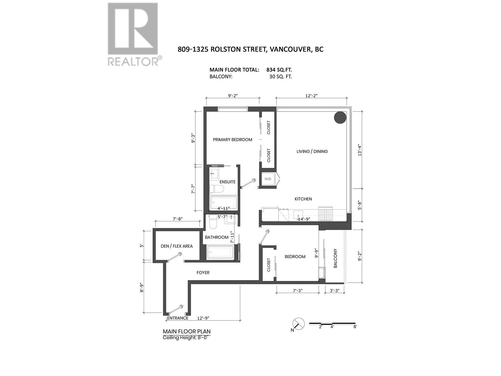 809 1325 Rolston Street, Vancouver, British Columbia  V6B 0M2 - Photo 7 - R2967891
