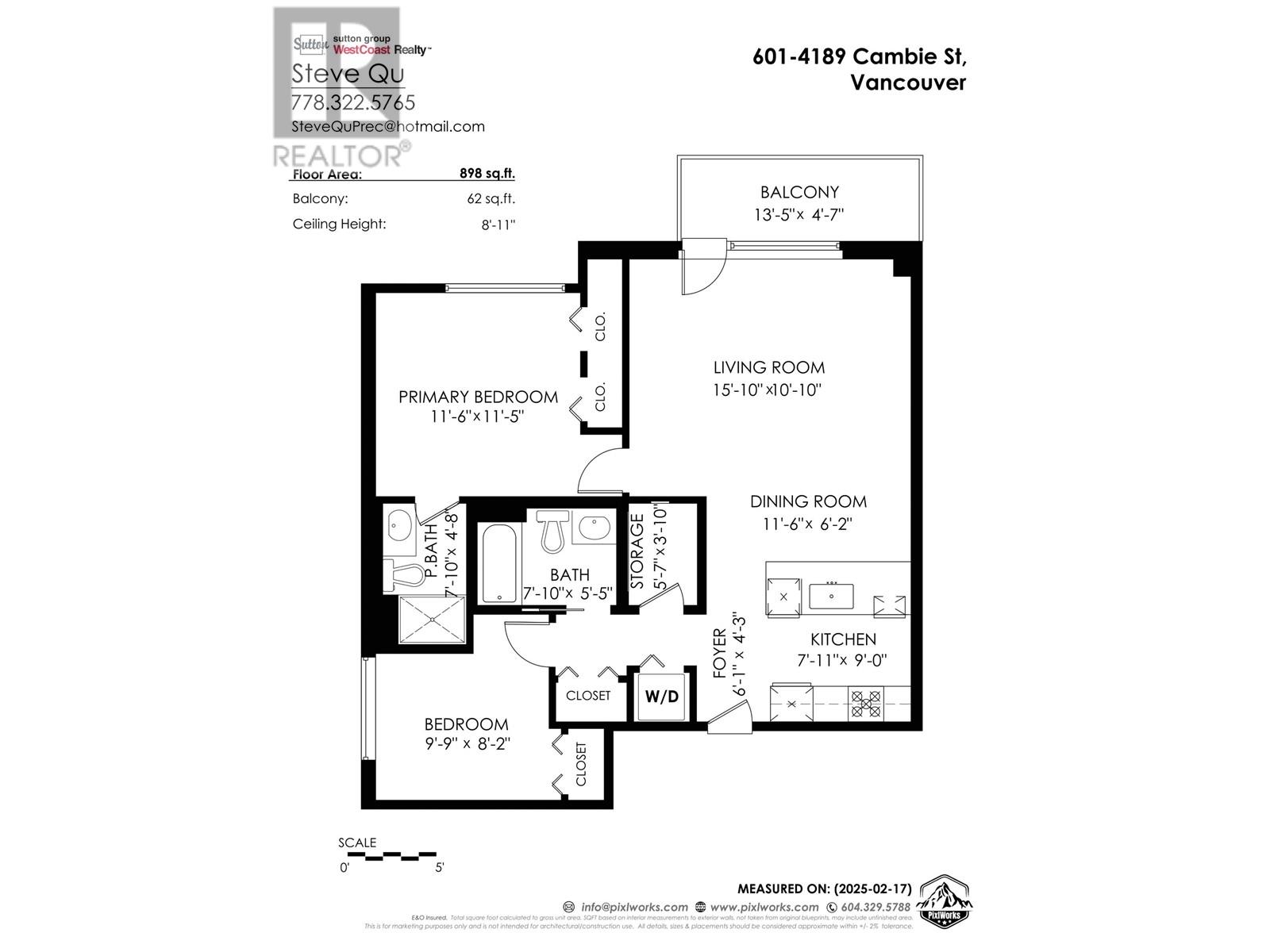 601 4189 Cambie Street, Vancouver, British Columbia  V5Z 2Y2 - Photo 23 - R2964436