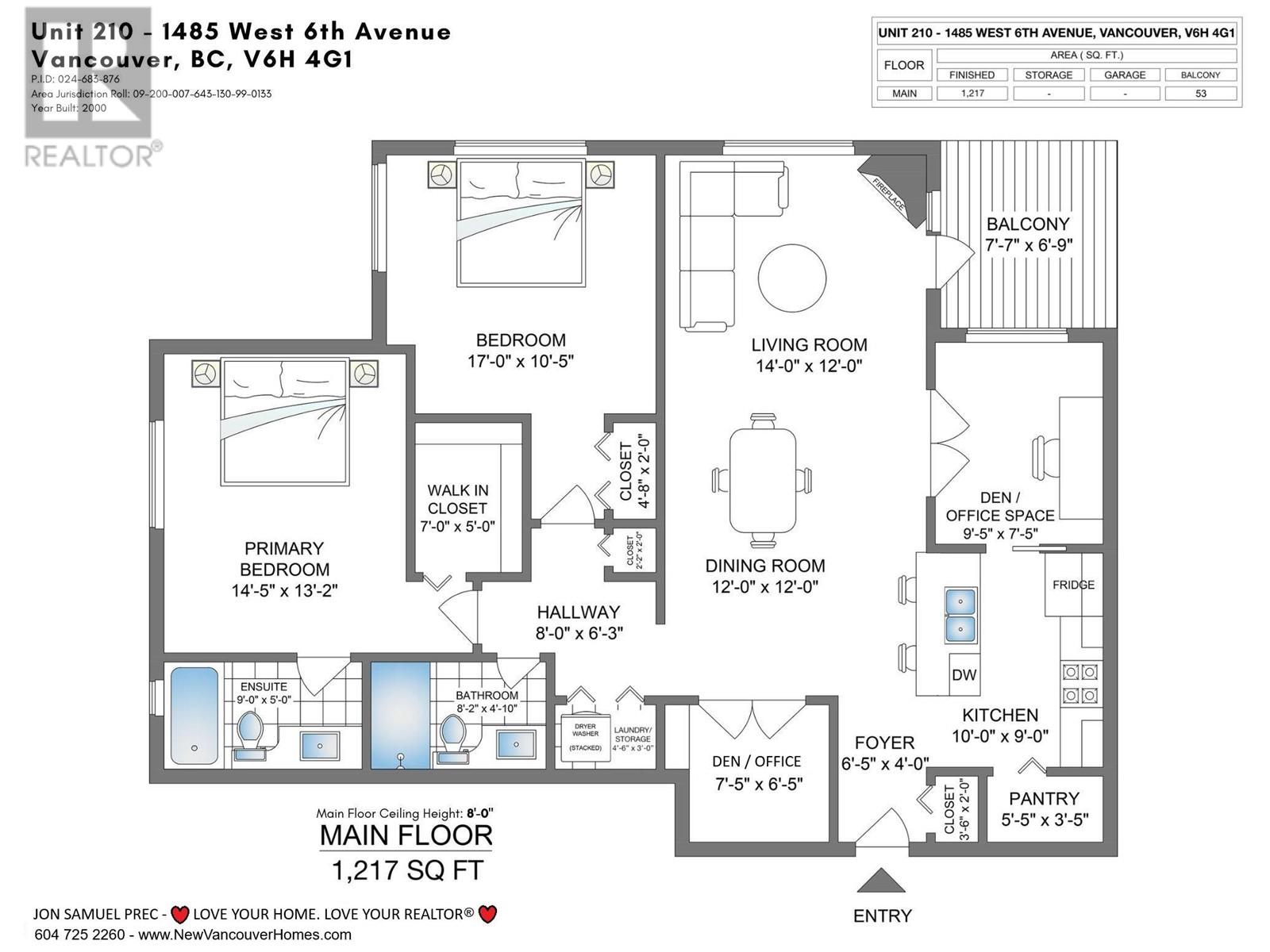 210 1485 W 6th Avenue, Vancouver, British Columbia  V6H 4G1 - Photo 32 - R2968197