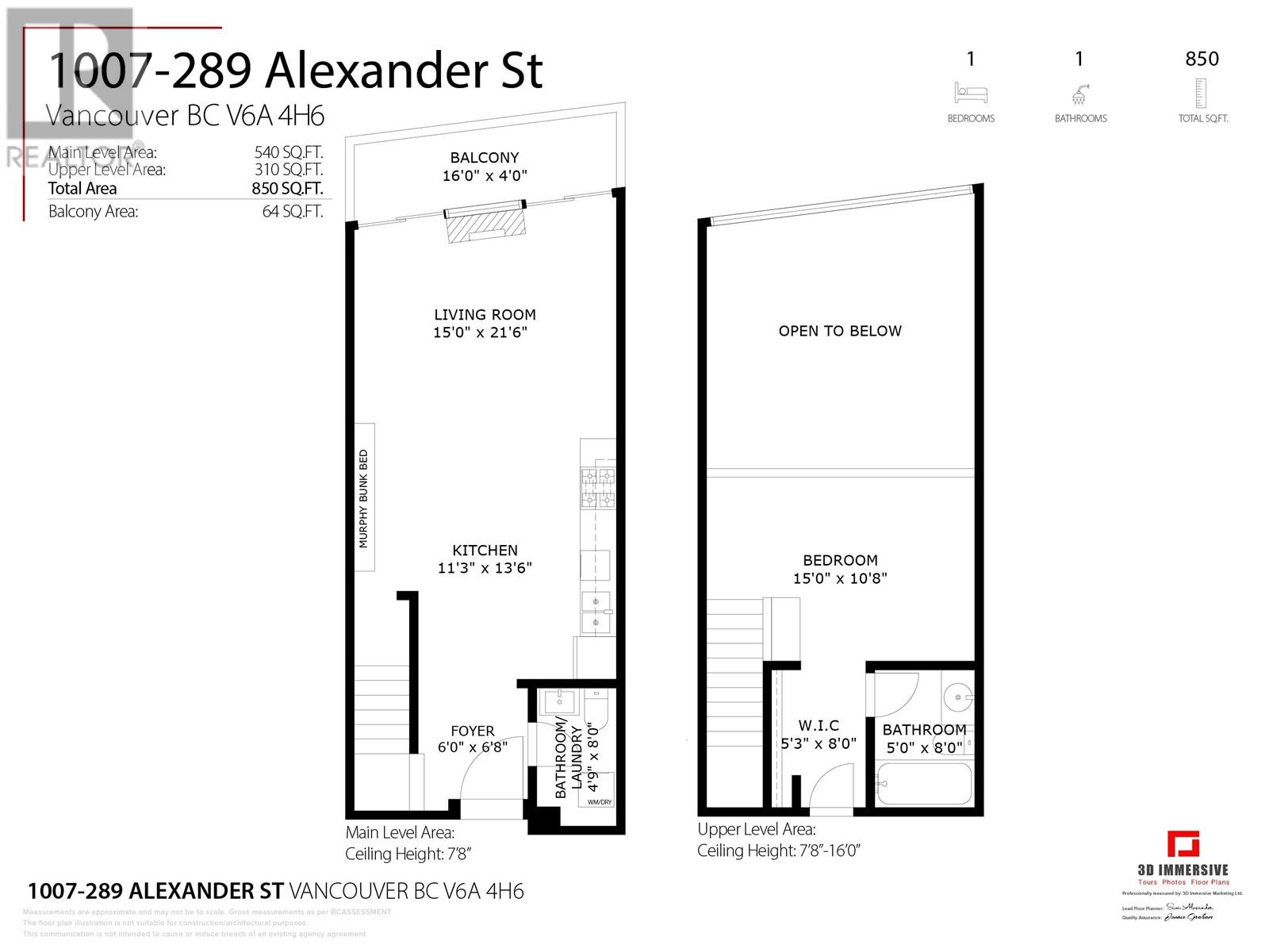 Listing Picture 39 of 39 : 1007 289 ALEXANDER STREET, Vancouver / 溫哥華 - 魯藝地產 Yvonne Lu Group - MLS Medallion Club Member