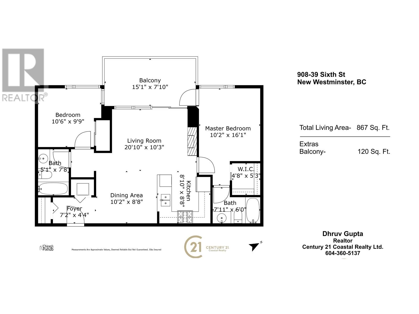 908 39 Sixth Street, New Westminster, British Columbia  V3L 0B3 - Photo 2 - R2968164