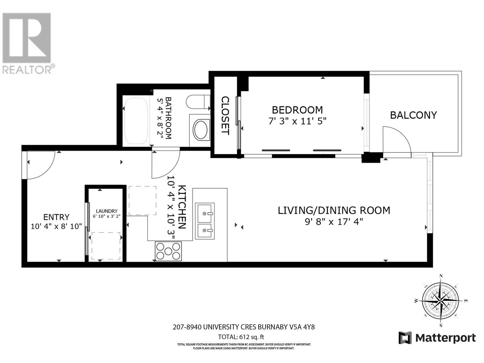 207 8940 University Crescent, Burnaby, British Columbia  V5A 4Y8 - Photo 2 - R2969055