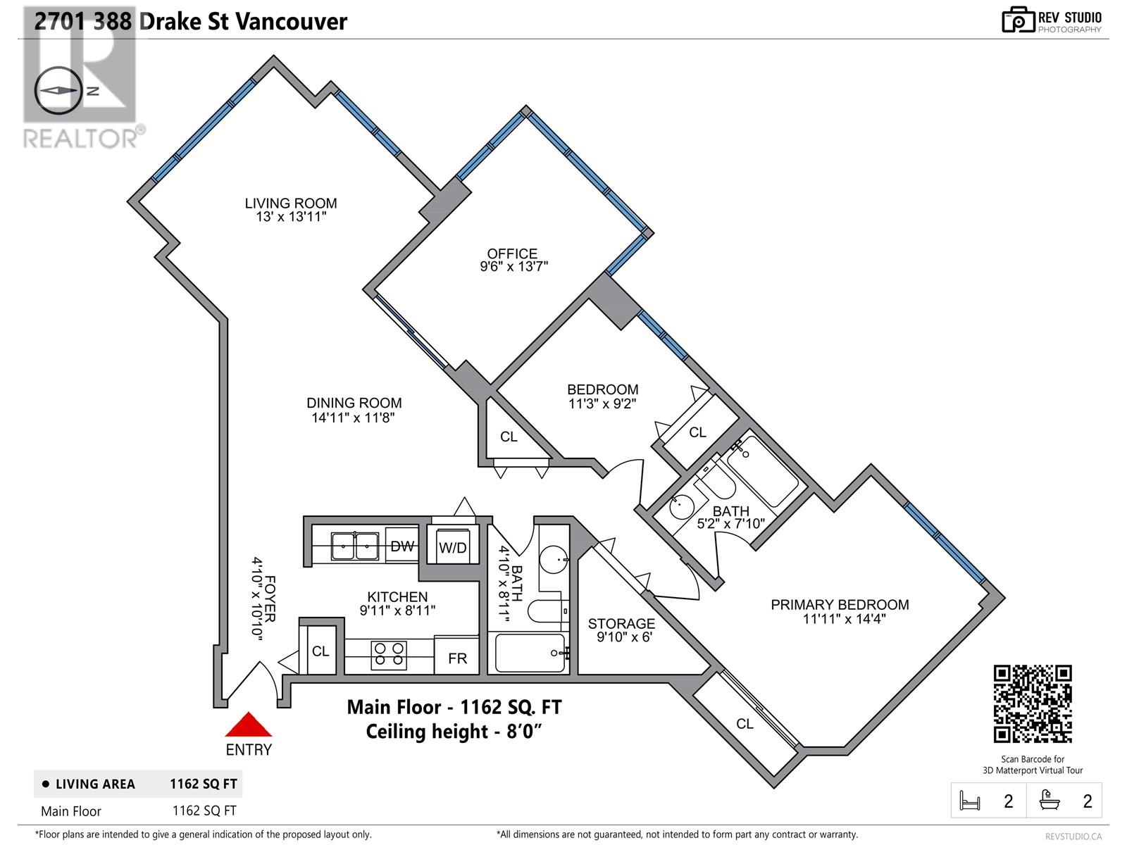 2701 388 Drake Street, Vancouver, British Columbia  V6B 6A8 - Photo 3 - R2969782