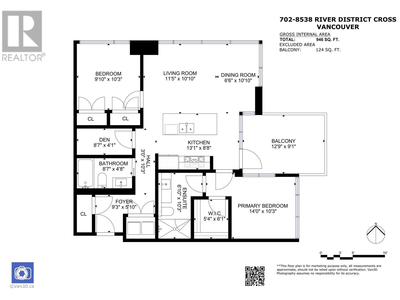 702 8538 River District Crossing, Vancouver, British Columbia  V5S 0C9 - Photo 2 - R2970221