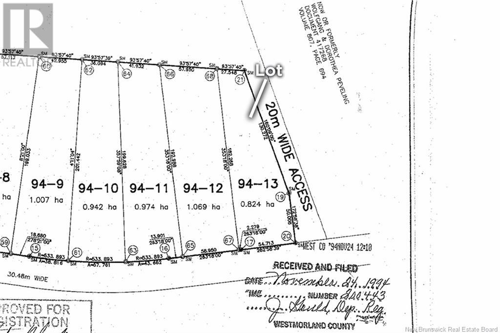 Lot 94-13 Route 960, Upper Cape, New Brunswick  E4M 2T8 - Photo 3 - NB112615