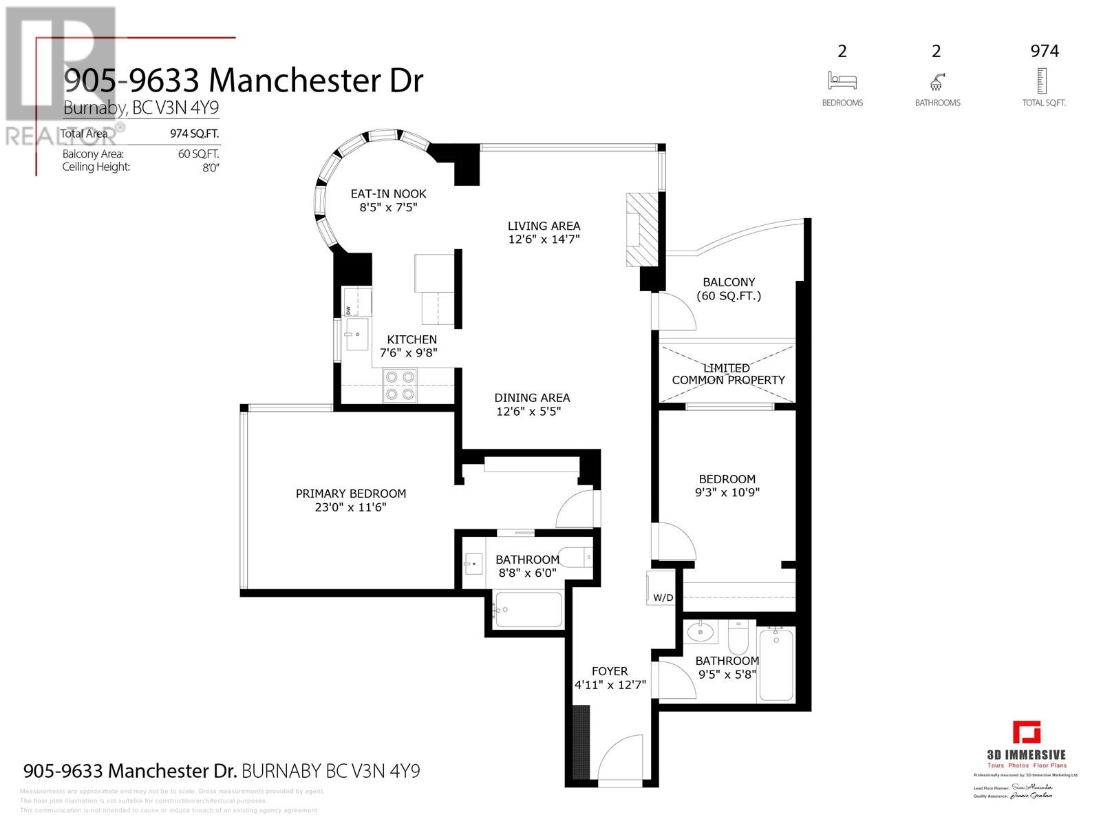 Listing Picture 27 of 29 : 905 9633 MANCHESTER DRIVE, Burnaby / 本拿比 - 魯藝地產 Yvonne Lu Group - MLS Medallion Club Member