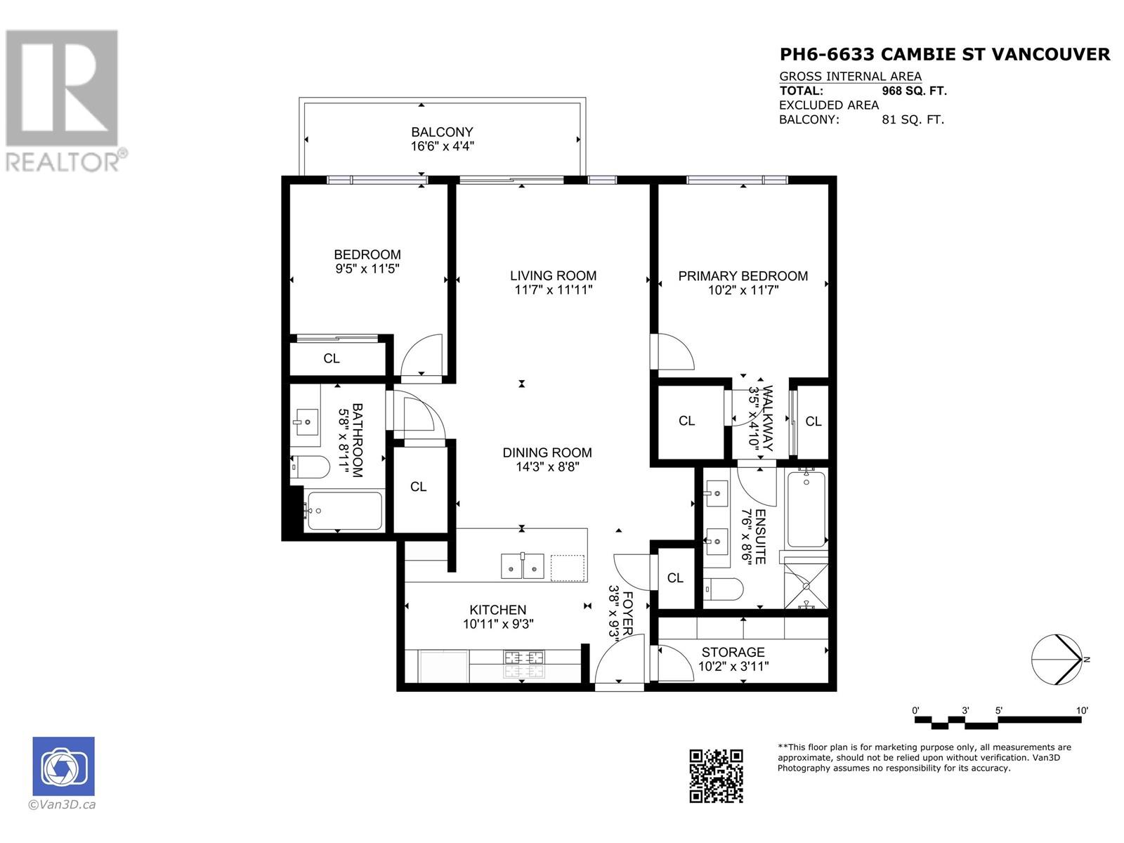 Ph6 6633 Cambie Street, Vancouver, British Columbia  V6P 0E5 - Photo 25 - R2966290