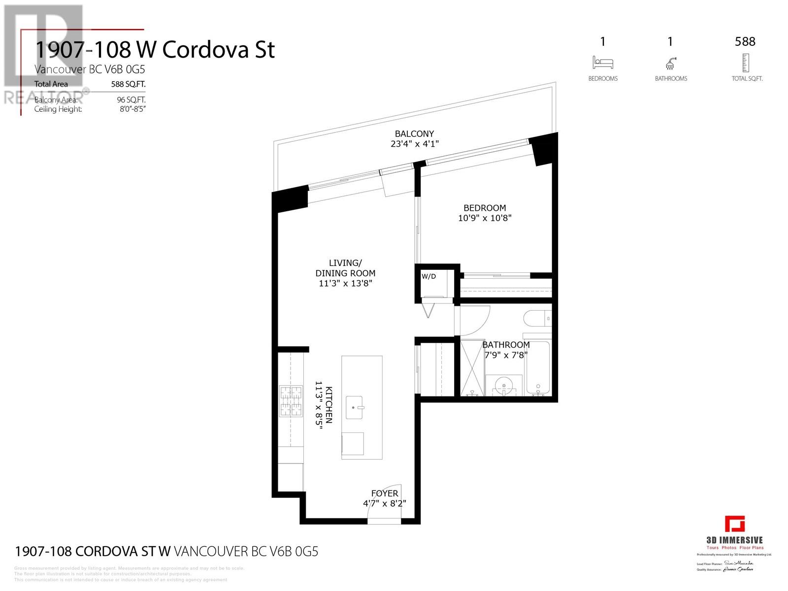 1907 108 W Cordova Street, Vancouver, British Columbia  V6B 0G5 - Photo 19 - R2972655