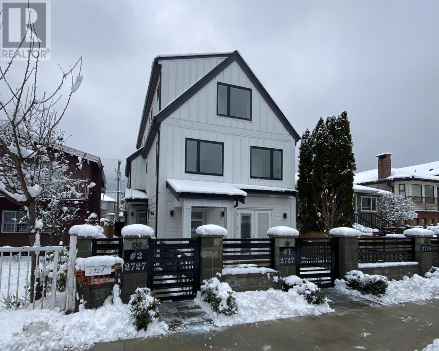 1 2727 PARKER STREET, vancouver, British Columbia