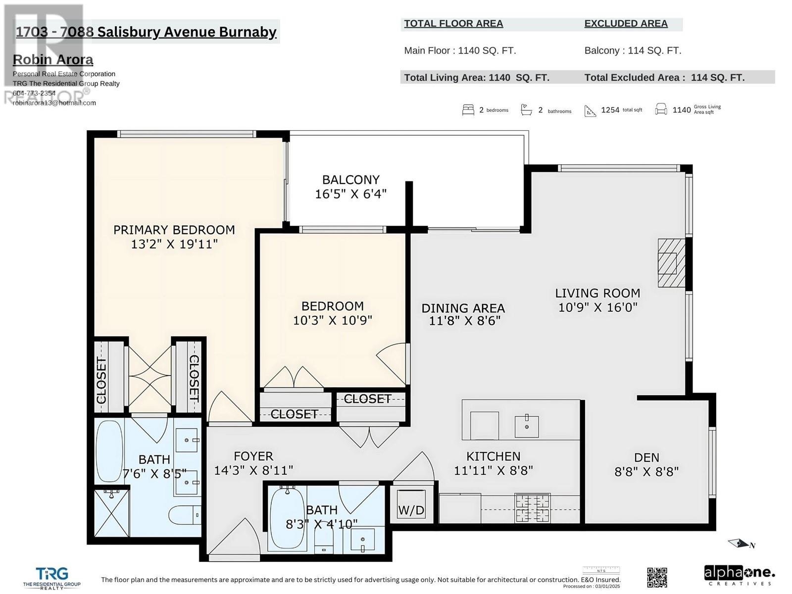 Listing Picture 2 of 19 : 1703 7088 SALISBURY AVENUE, Burnaby / 本拿比 - 魯藝地產 Yvonne Lu Group - MLS Medallion Club Member