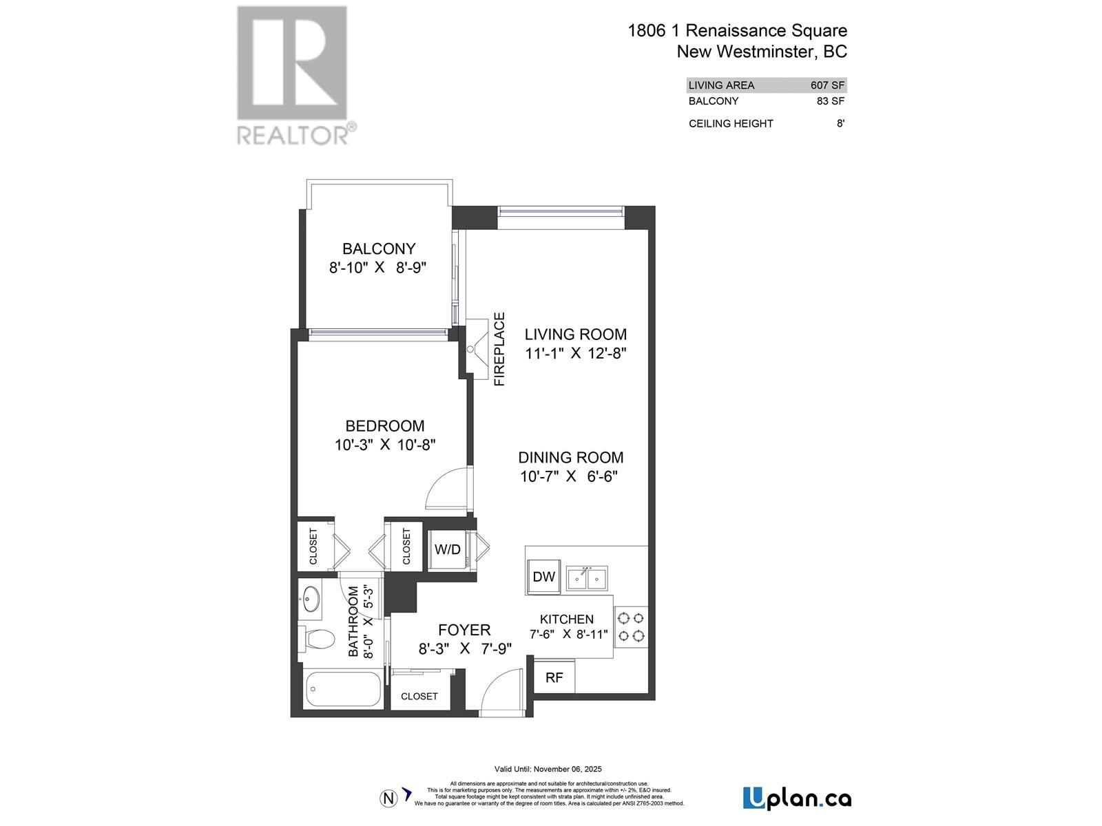 1806 1 Renaissance Square, New Westminster, British Columbia  V3M 0B6 - Photo 31 - R2971228