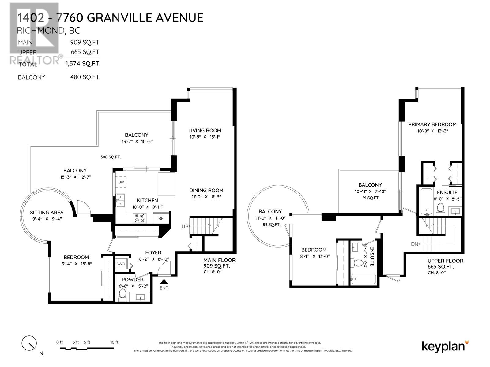 Listing Picture 2 of 40 : 1402 7760 GRANVILLE AVENUE, Richmond / 烈治文 - 魯藝地產 Yvonne Lu Group - MLS Medallion Club Member