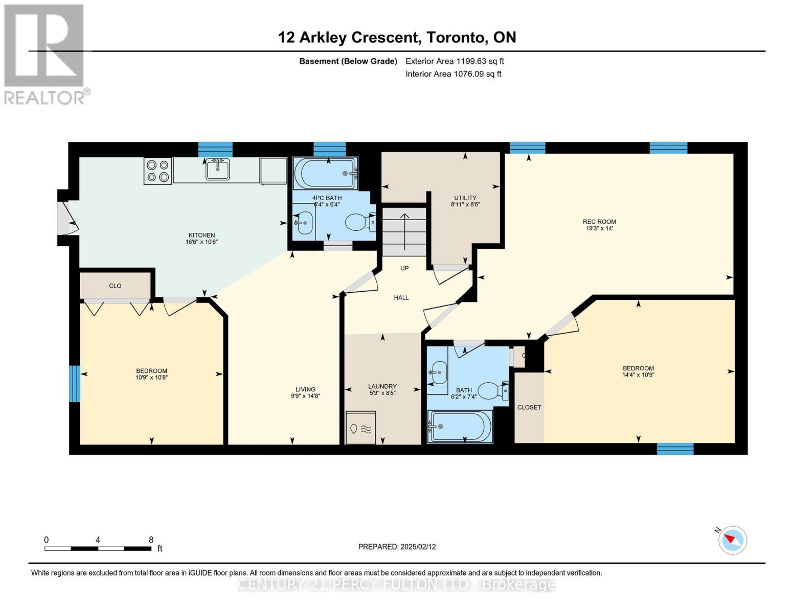 12 Arkley Crescent, Toronto, Ontario  M9R 3S3 - Photo 36 - W12004276