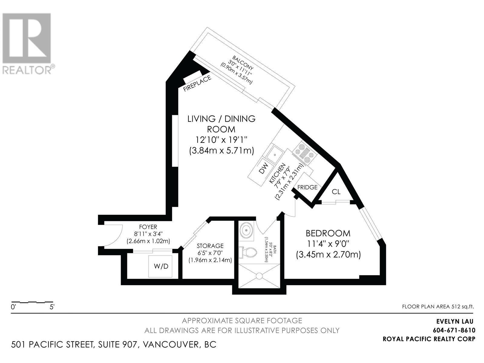 907 501 Pacific Street, Vancouver, British Columbia  V6Z 2X6 - Photo 12 - R2974464