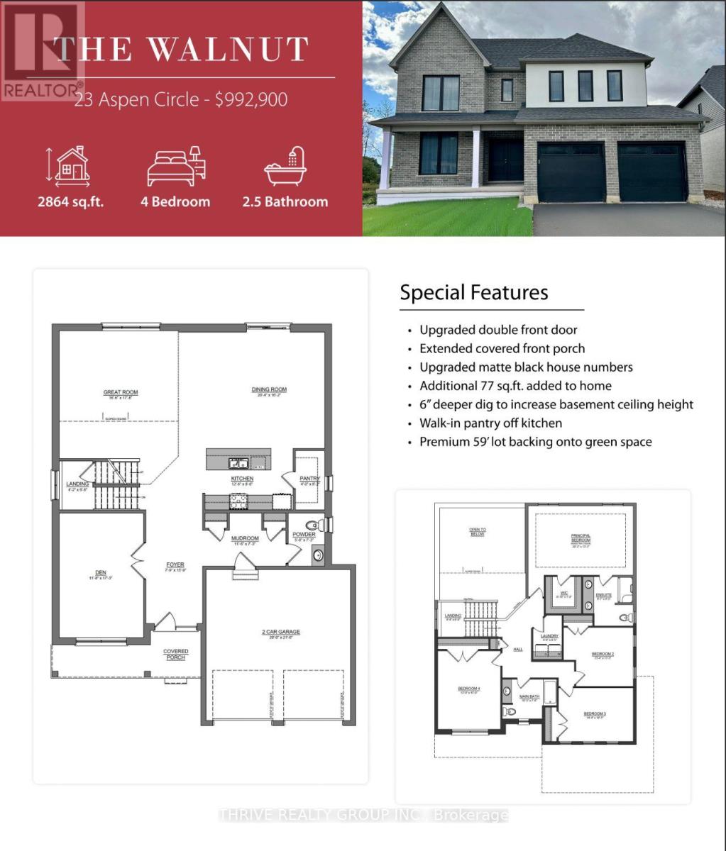 23 Aspen Circle, Thames Centre, Ontario  N0M 2P0 - Photo 2 - X12001586