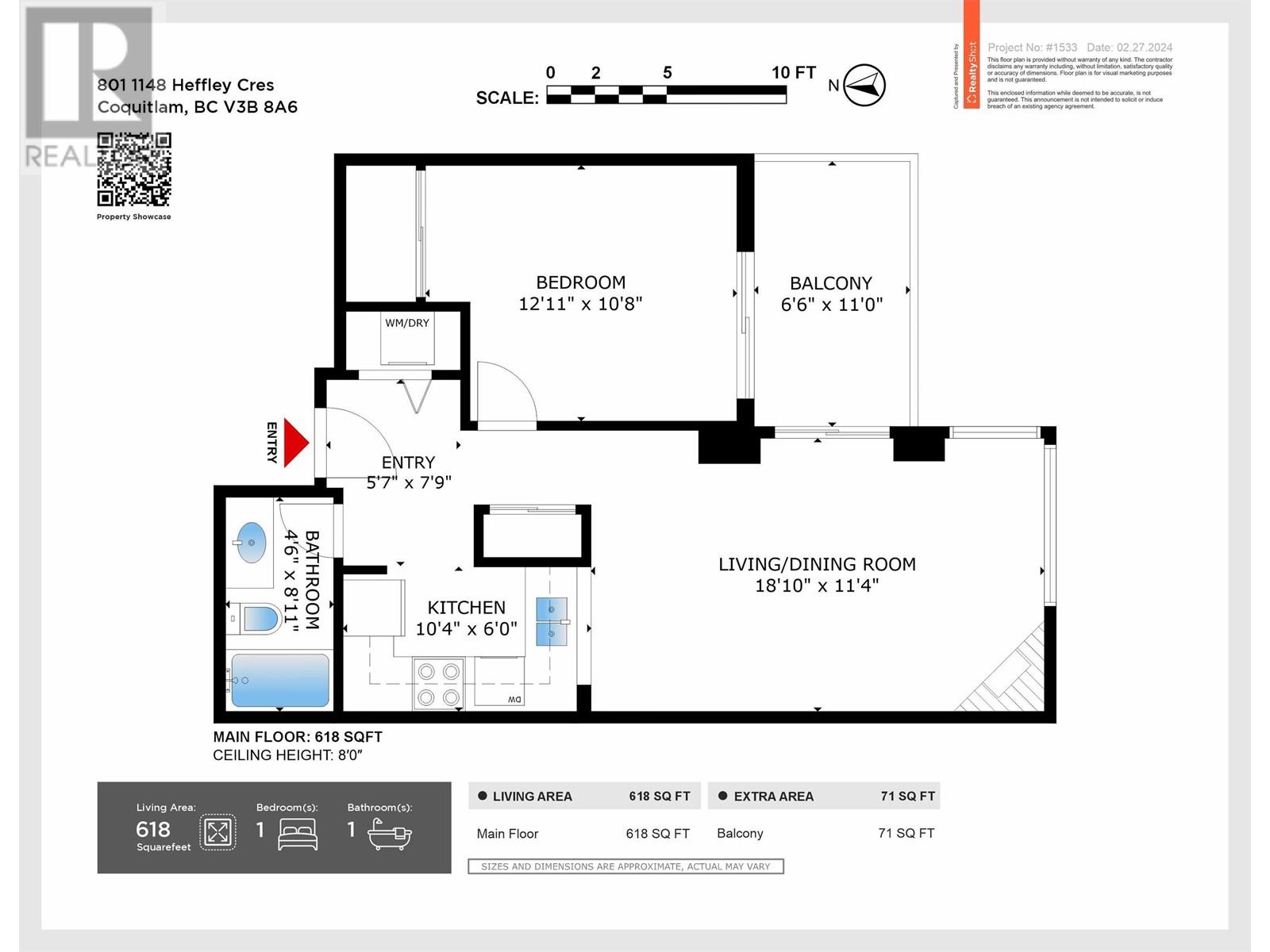 801 1148 Heffley Crescent, Coquitlam, British Columbia  V3B 8A6 - Photo 18 - R2974845