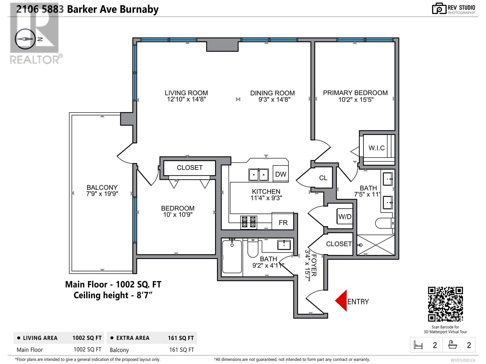 Listing Picture 11 of 39 : 2106 5883 BARKER AVENUE, Burnaby / 本拿比 - 魯藝地產 Yvonne Lu Group - MLS Medallion Club Member