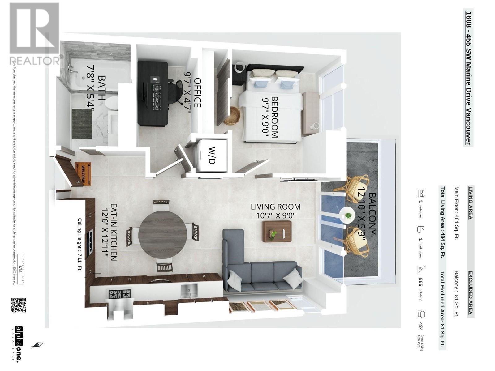 1608 455 Sw Marine Drive, Vancouver, British Columbia  V5X 0H3 - Photo 24 - R2974926