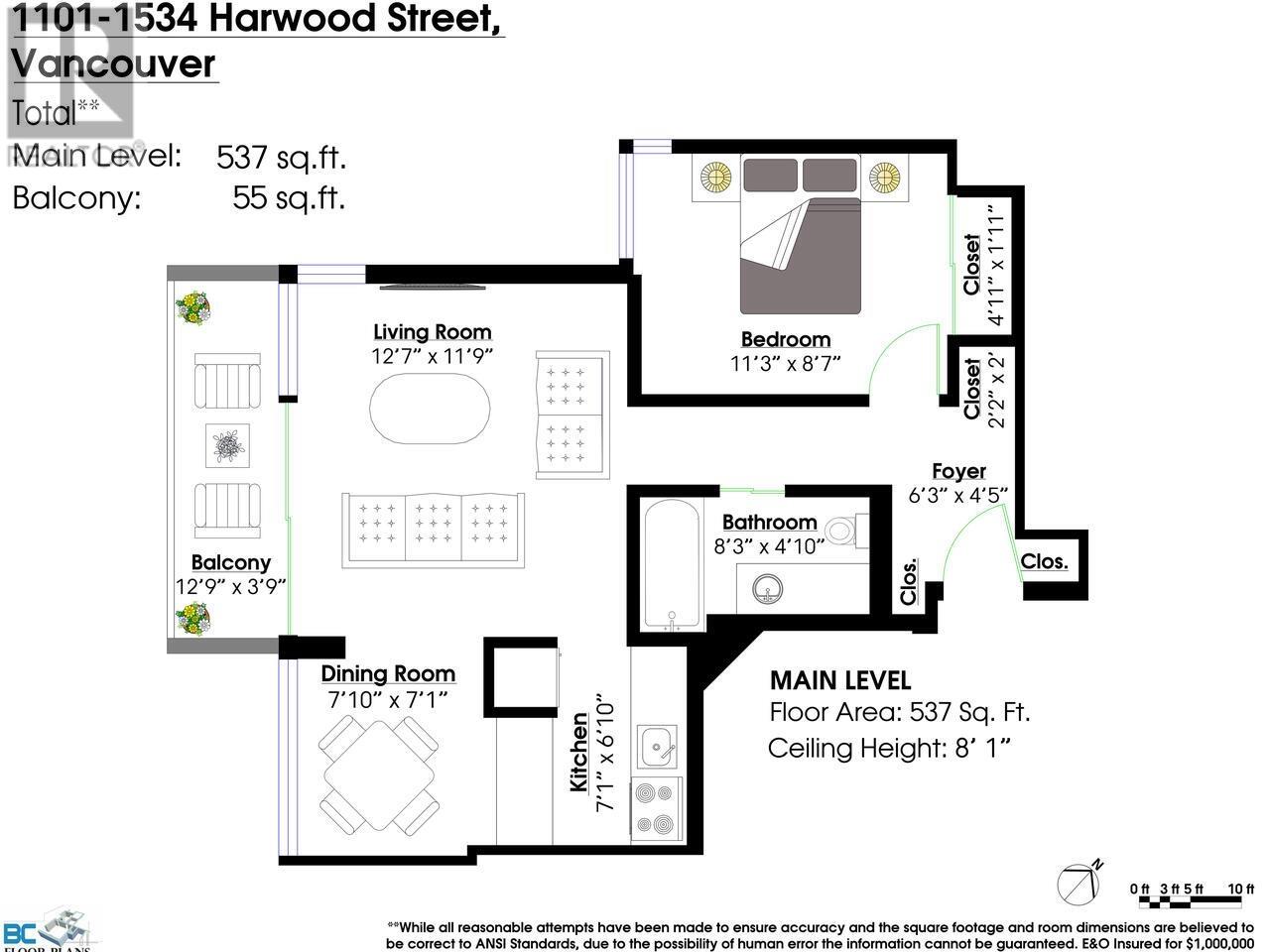 Listing Picture 16 of 21 : 1101 1534 HARWOOD STREET, Vancouver / 溫哥華 - 魯藝地產 Yvonne Lu Group - MLS Medallion Club Member