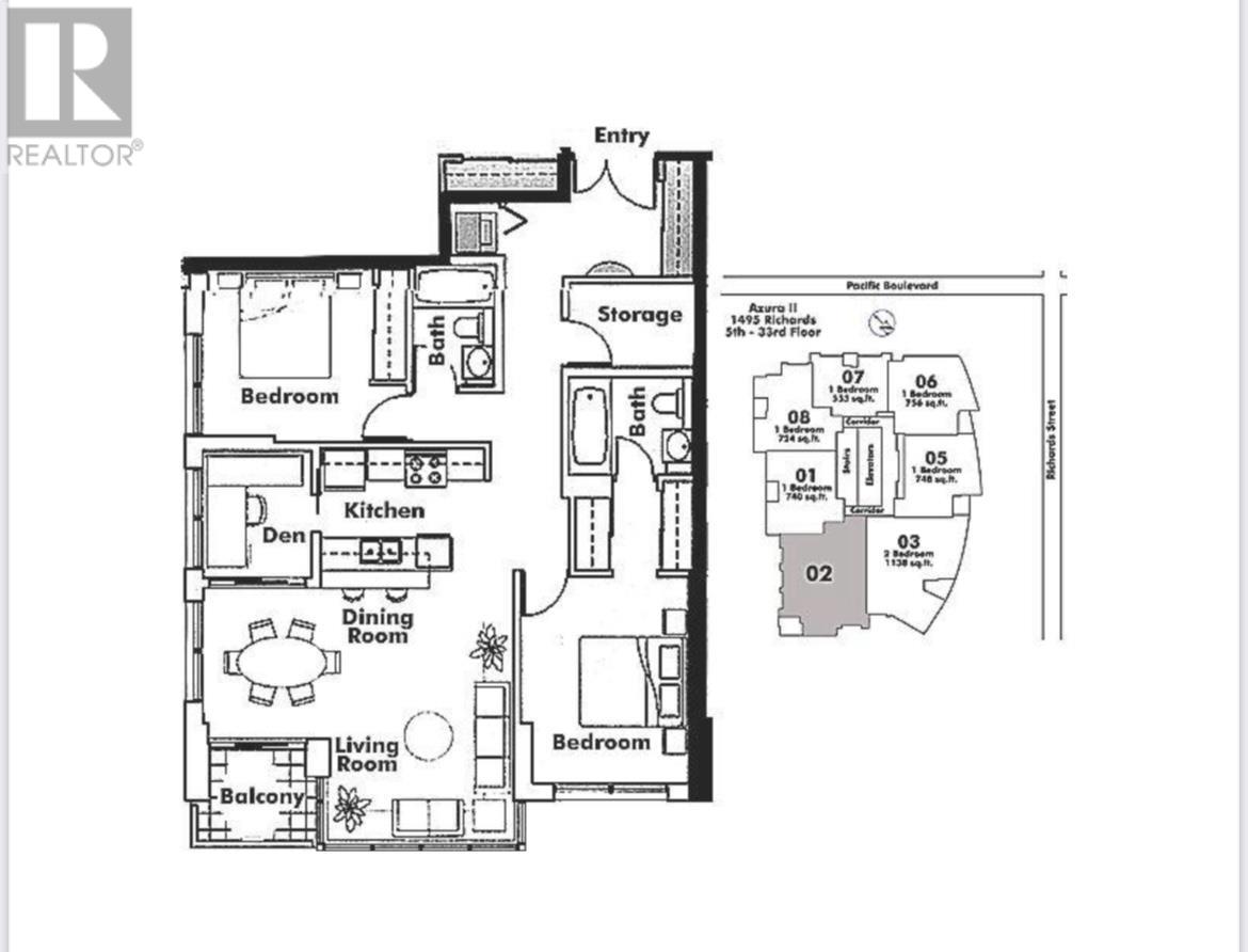 1602 1495 Richards Street, Vancouver, British Columbia  V6Z 3E3 - Photo 3 - R2976013