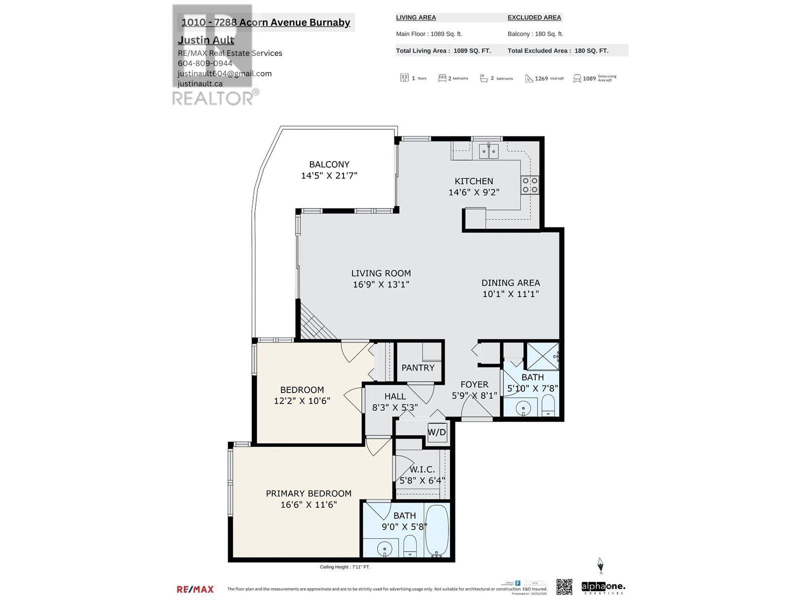 Listing Picture 24 of 24 : 1010 7288 ACORN AVENUE, Burnaby / 本拿比 - 魯藝地產 Yvonne Lu Group - MLS Medallion Club Member