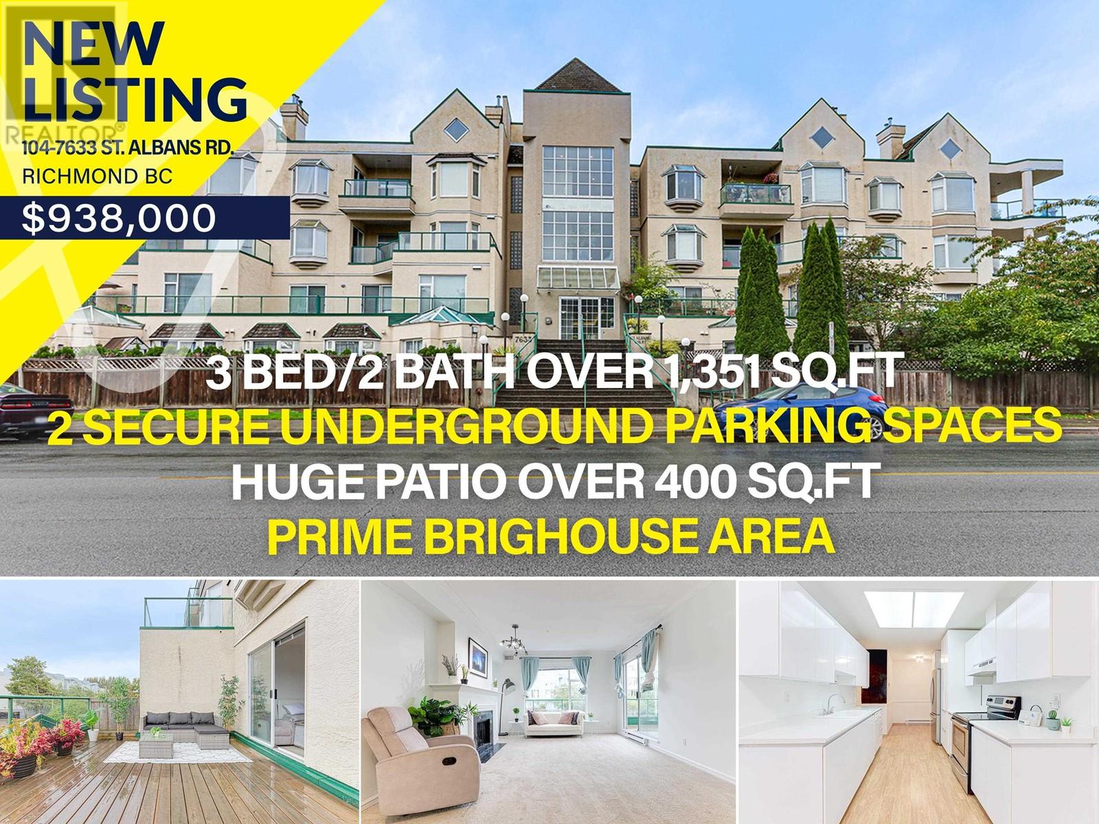 104 7633 ST. ALBANS ROAD, richmond, British Columbia