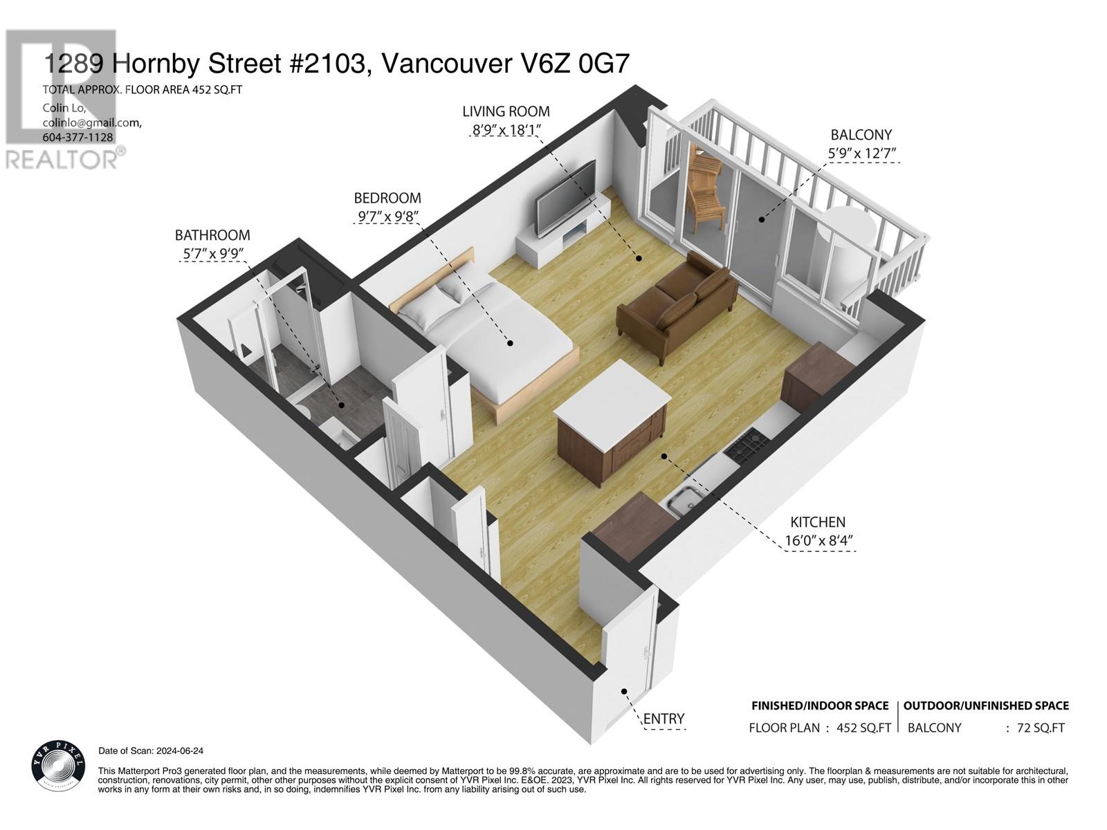 2103 1289 Hornby Street, Vancouver, British Columbia  V6Z 0G7 - Photo 22 - R2977062