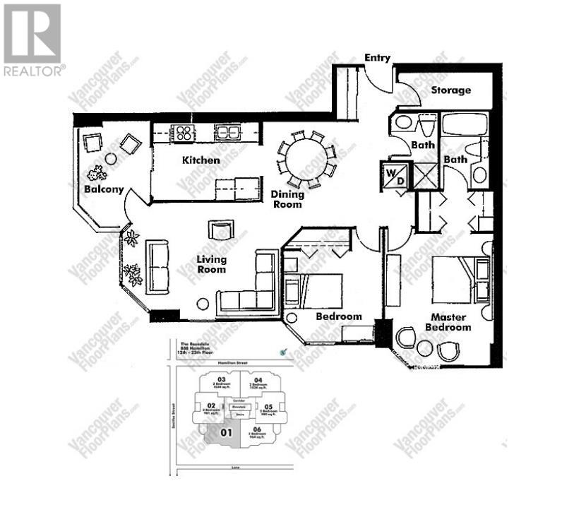 Listing Picture 15 of 15 : 2101 888 HAMILTON STREET, Vancouver / 溫哥華 - 魯藝地產 Yvonne Lu Group - MLS Medallion Club Member