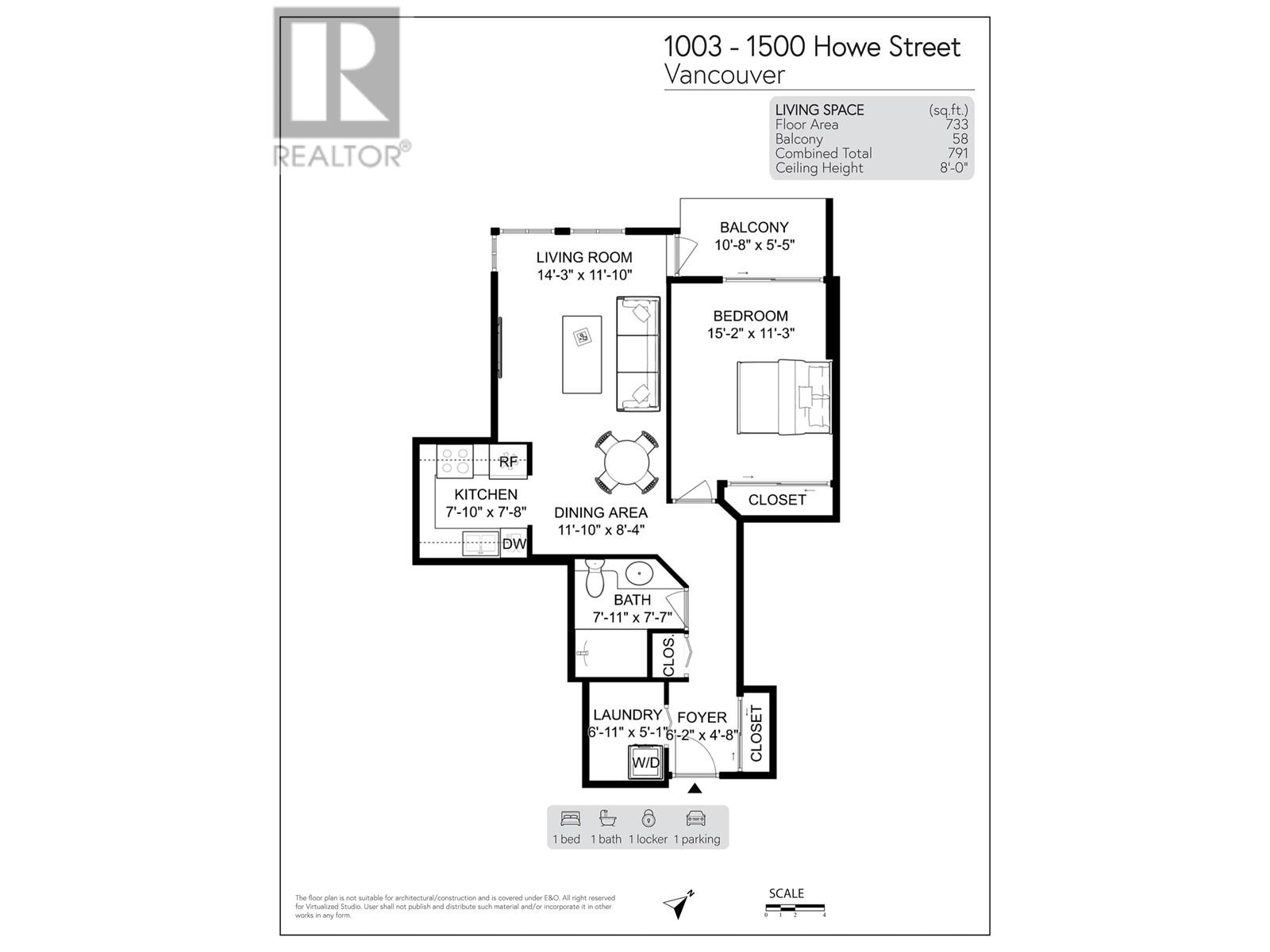Listing Picture 24 of 24 : 1003 1500 HOWE STREET, Vancouver / 溫哥華 - 魯藝地產 Yvonne Lu Group - MLS Medallion Club Member