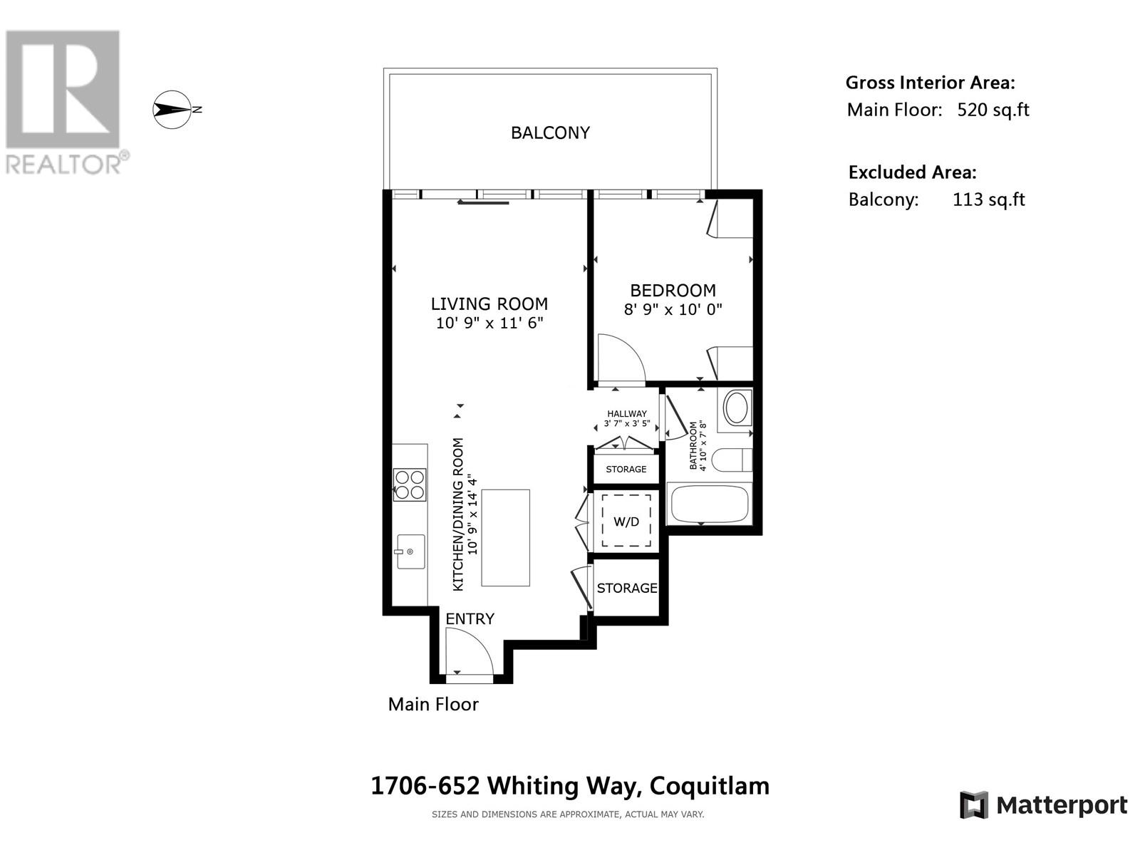 1706 652 Whiting Way, Coquitlam, British Columbia  V3J 0K3 - Photo 8 - R2979029
