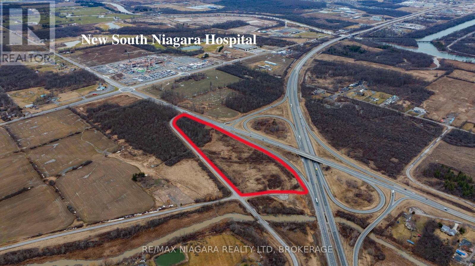 Exceptional Real Estate Opportunity: 12+ Acres Inside Urban Boundary near new South Niagara Hospital! Unlock the potential of this remarkable 12+ acre parcel of land nestled within the urban boundary, just moments away from the new South Niagara Hospital and with prime exposure to the QEW highway.  Strategically located near the new South Niagara Hospital and QEW, ensuring high visibility and accessibility. Currently zoned as rural, but Official Plan Designation as industrial and agricultural purposes, aligning with future growth and development plans.This property is perfect for developers, investors, or businesses looking to leverage the increasing demand for industrial and agricultural spaces in a prime location. With its proximity to healthcare facilities and a major highway, the site offers limitless possibilities. Seize this rare opportunity to secure a substantial piece of land in a thriving urban area. (id:48254)