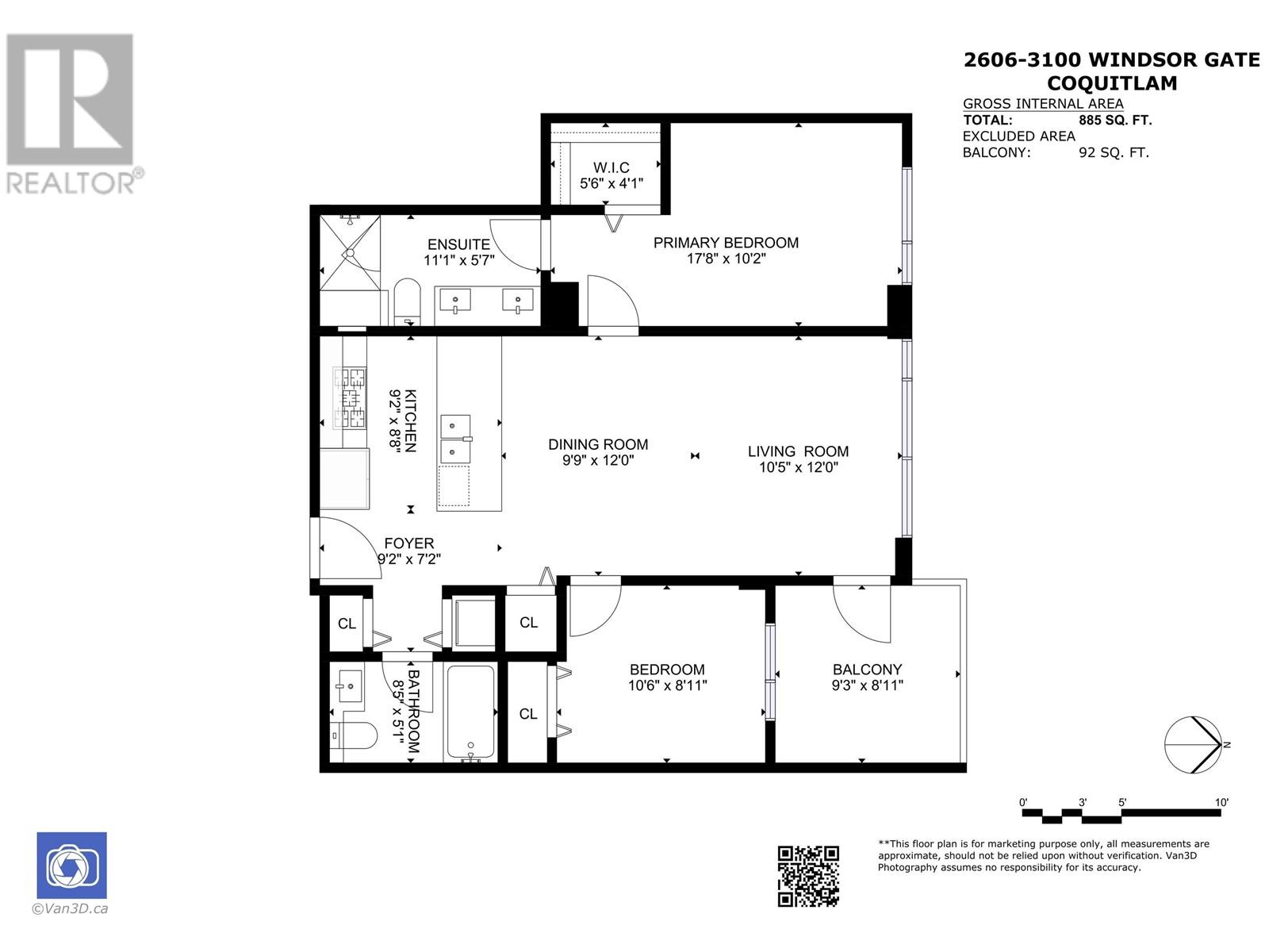 2606 3100 Windsor Gate, Coquitlam, British Columbia  V3B 0P3 - Photo 7 - R2979032