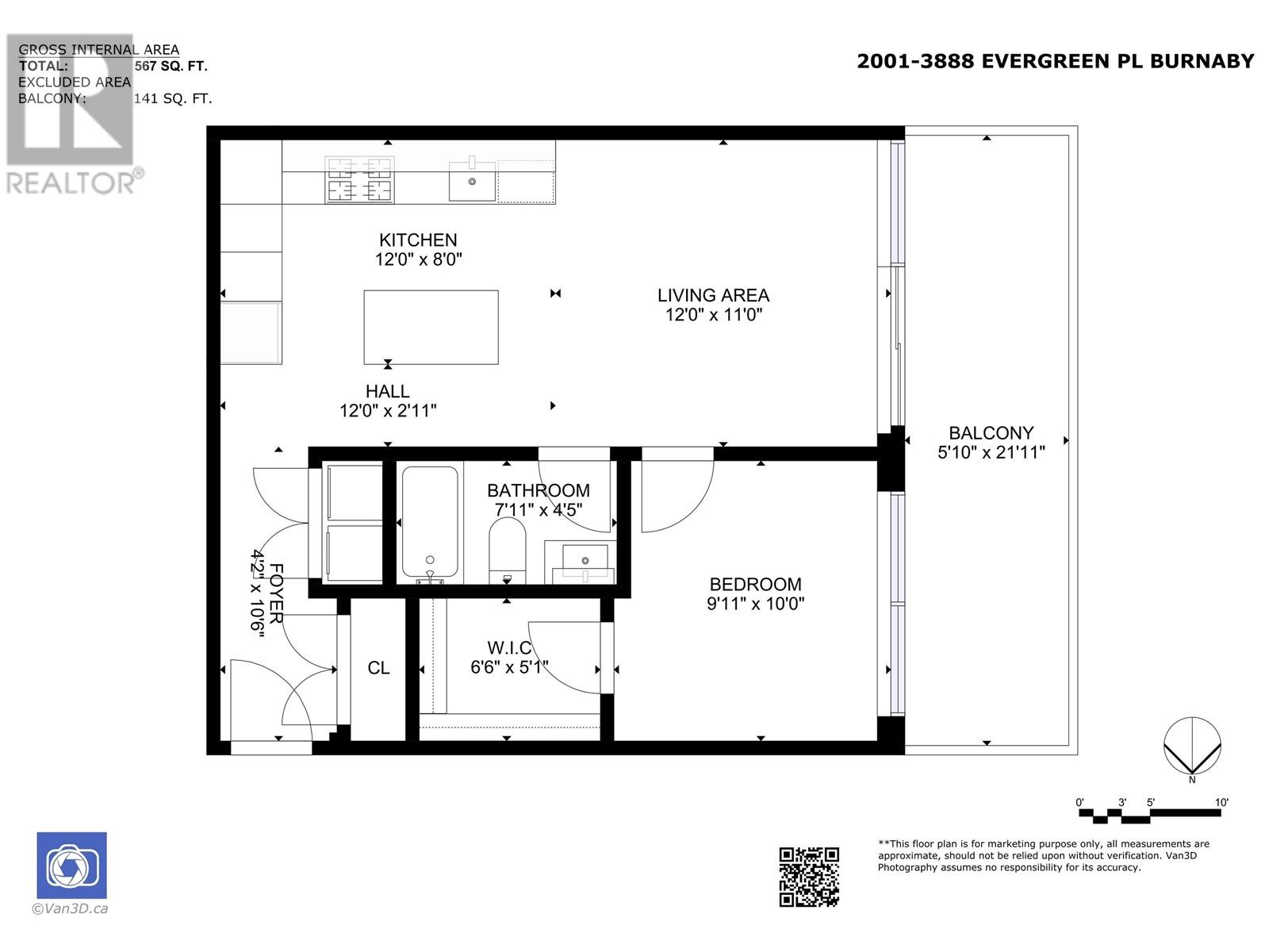 2001 3888 Evergreen Place, Burnaby, British Columbia  V3J 0M3 - Photo 28 - R2979301