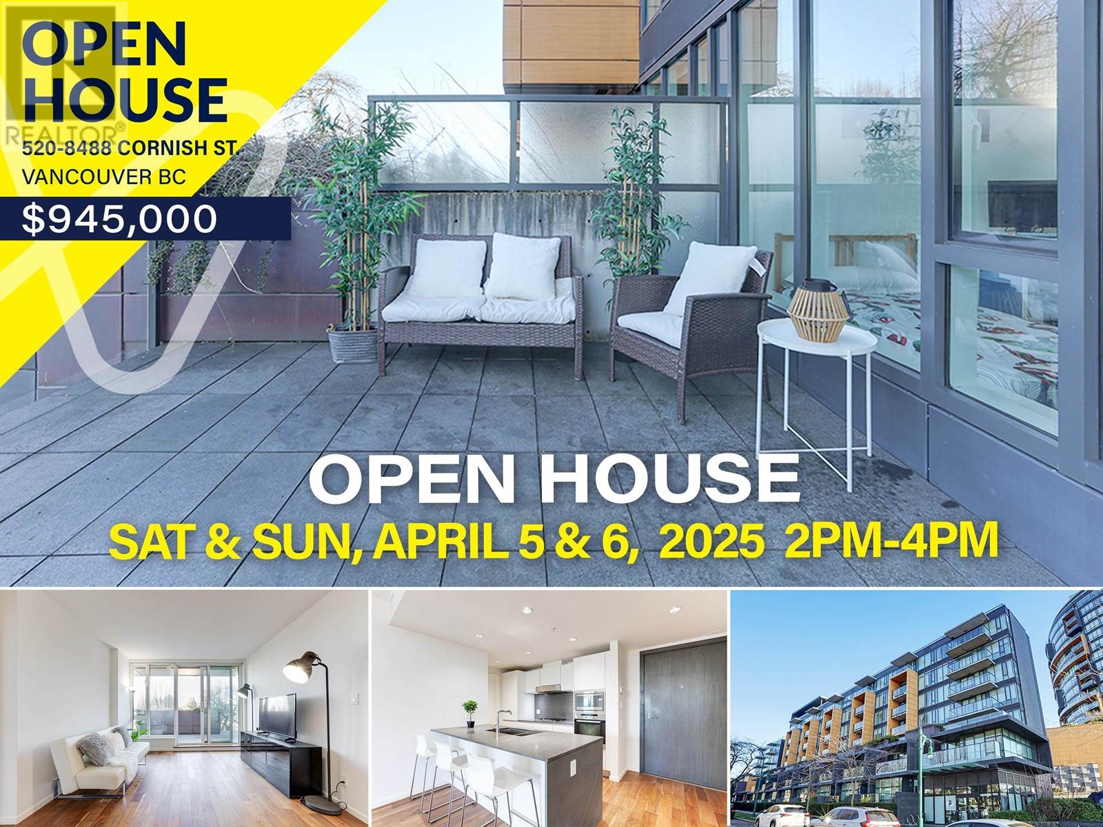520 8488 Cornish Street, Vancouver, British Columbia  V6P 0C2 - Photo 1 - R2963438