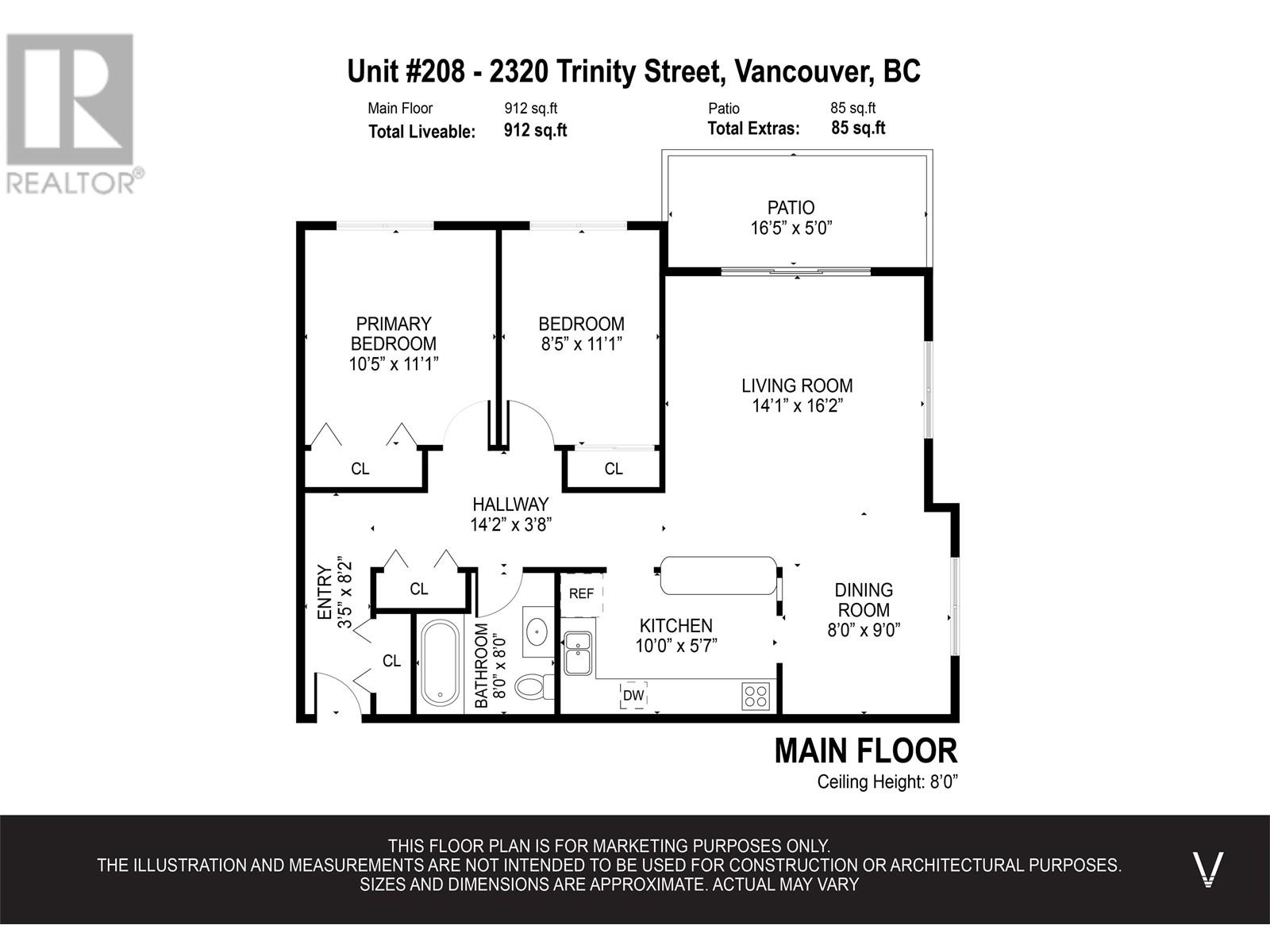 208 2320 Trinity Street, Vancouver, British Columbia  V5L 4W7 - Photo 2 - R2978130