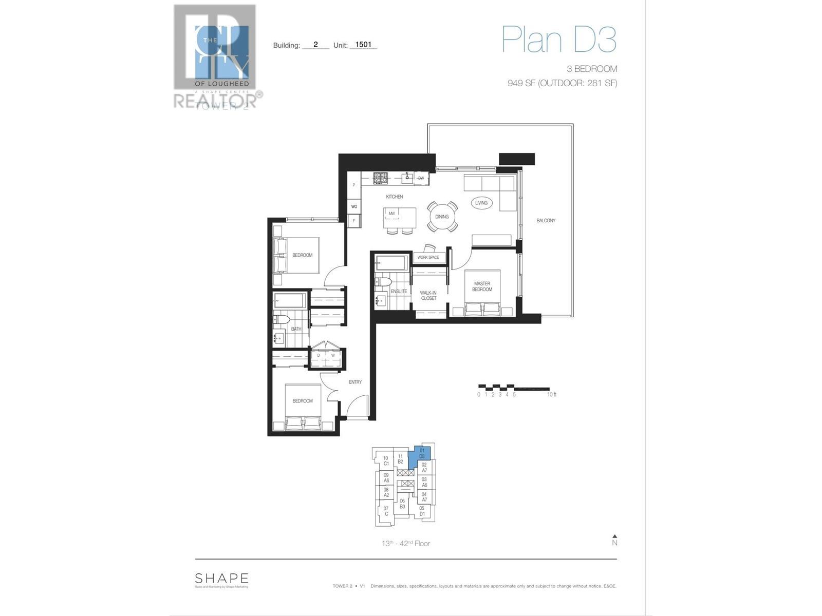1501 3833 Evergreen Place, Burnaby, British Columbia  V3J 0M2 - Photo 2 - R2980151