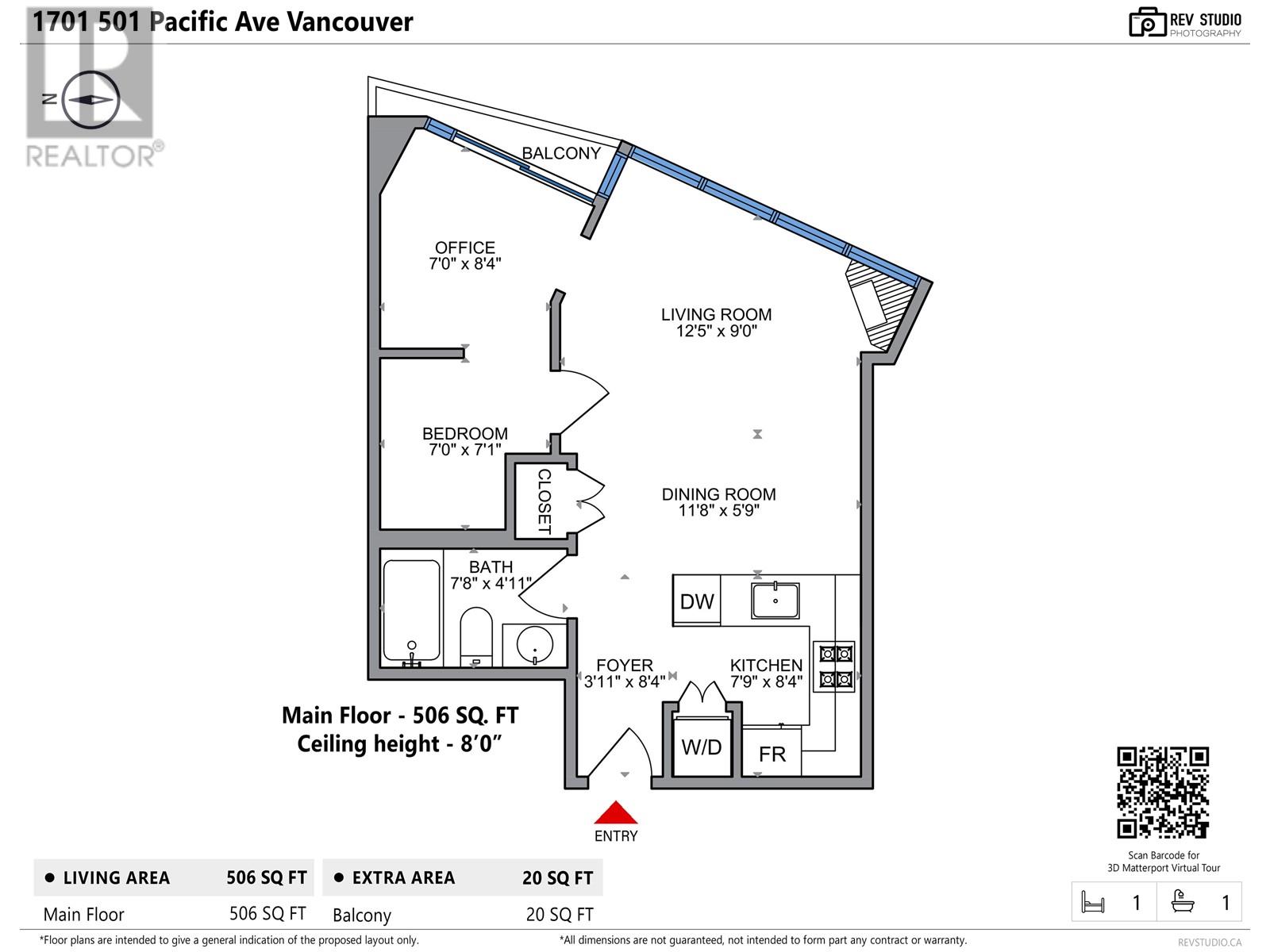 1701 501 Pacific Street, Vancouver, British Columbia  V6Z 2X6 - Photo 24 - R2980797
